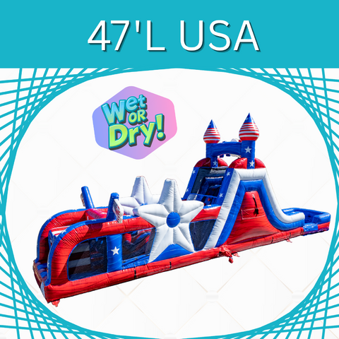 USA Obstacle Course (Wet or Dry, 47 ft Long)