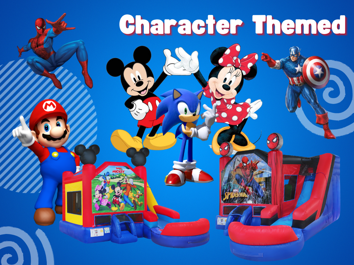 Character Themed Bounce House Rentals Houston Texas