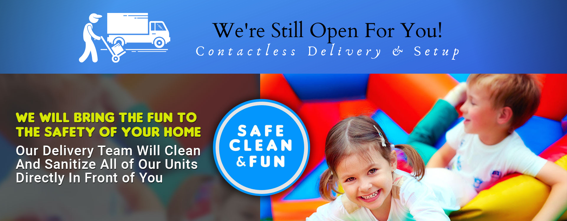 Contactless Spring TX Bounce House Rental Delivery Contactless Spring TX Bounce House Rental Delivery