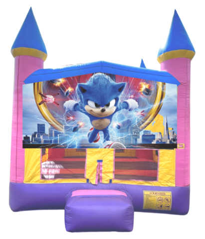 (52) Girls Party House with Sonic Banner