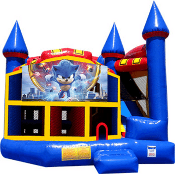 2 IN 1 SONIC THE HEDGEHOG BOUNCE HOUSE Party Inflatable - Bounce