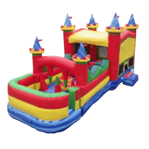 Circus Bounce House and Obstacle Course Inflatable Rental