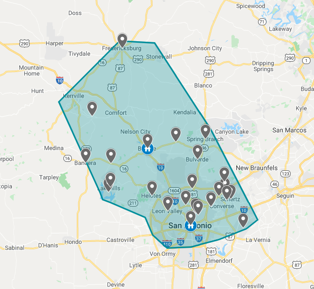 Born2Bounce Delivery Map