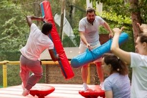 Timberwood Park inflatable game rentals