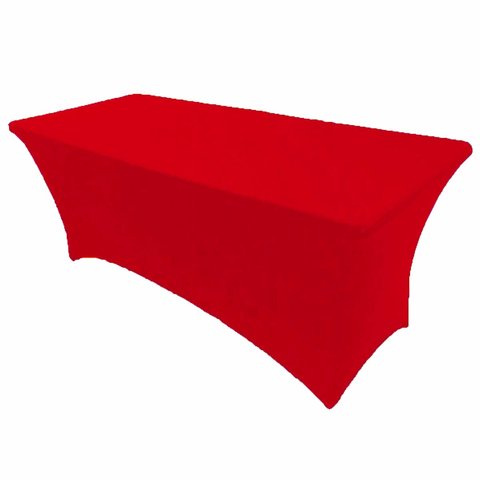 6' Table w/ Red Cover