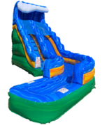 18' Storm Surge Curved Water Slide