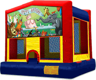 15x15 Animal Happy Birthday Bounce House