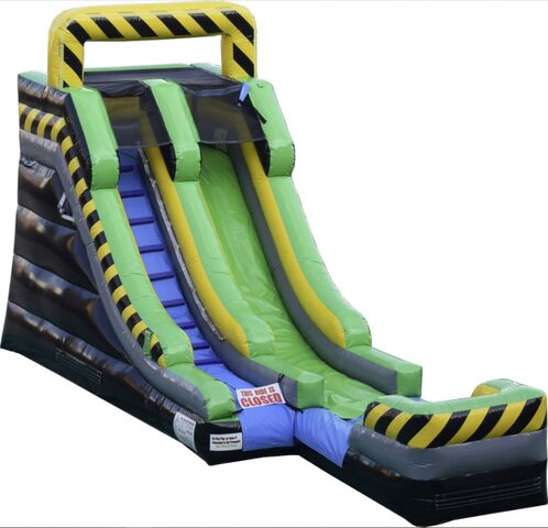 WET 15 FT Caution Water Slide 