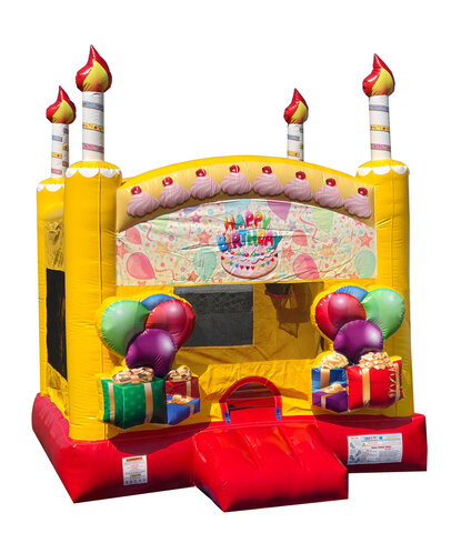 Happy Birthday Cake Bounce House Rental