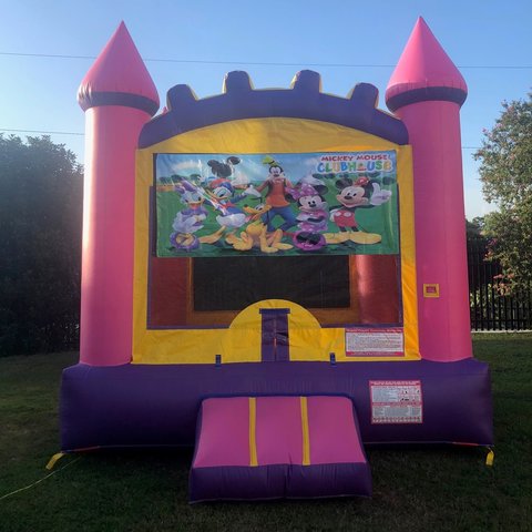 Pink Mickey Mouse Bounce House Rental