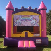 Pink Unicorn Bounce House Rental 