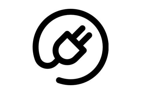 Power and electrical supply icon representing electricity