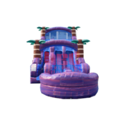 18 DUAL Lane Purple Hurricane Water Slide