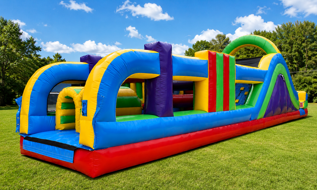 45 ft retro obstacle course wet/dry 