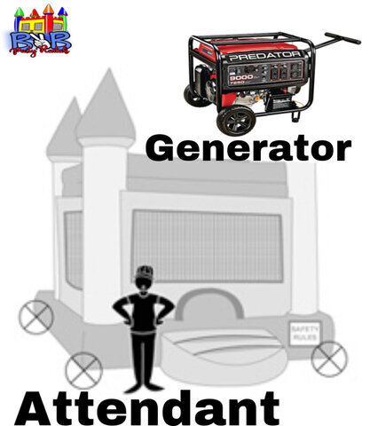 6 hour generator & attendant 