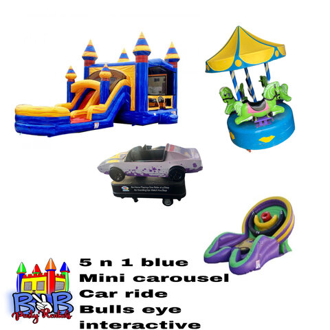 A1 Package (5 n 1 blue ,carousel,car ride ,bullseye)