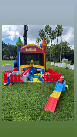 Toddler soft play with bounce house