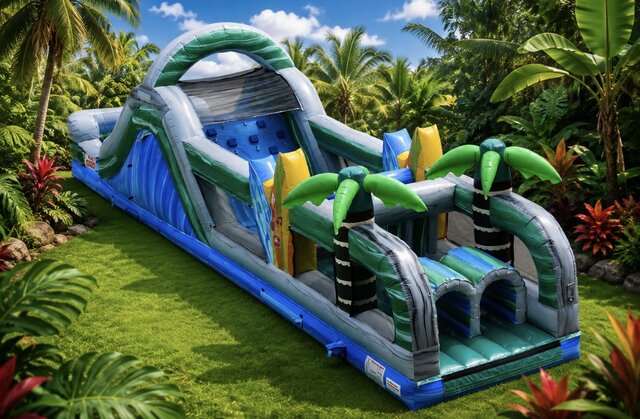 45 ft tropical obstacle course wet/dry 