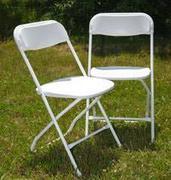 White Adult Folding Chairs 