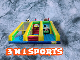 3 n 1  Sports Challenge (basketball,football,soccer)