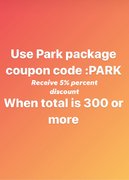 coupon code (PARK)