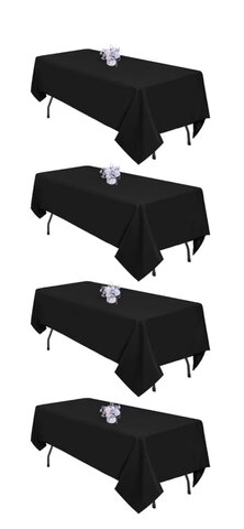 Table Cloth - Black 60 x 102 inch 