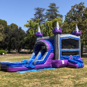 KNIGHTS COMBO DUAL LANE WATER SLIDE