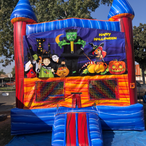 HALLOWEEN BOUNCE HOUSE WITH MINI BASKETBALL HOOP