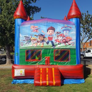 PAW PATROL BOUNCE HOUSE WITH MINI BASKETBALL HOOP