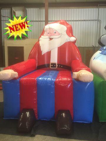 Giant Larger Than Life Santa Claus Chair Novelty inflatable