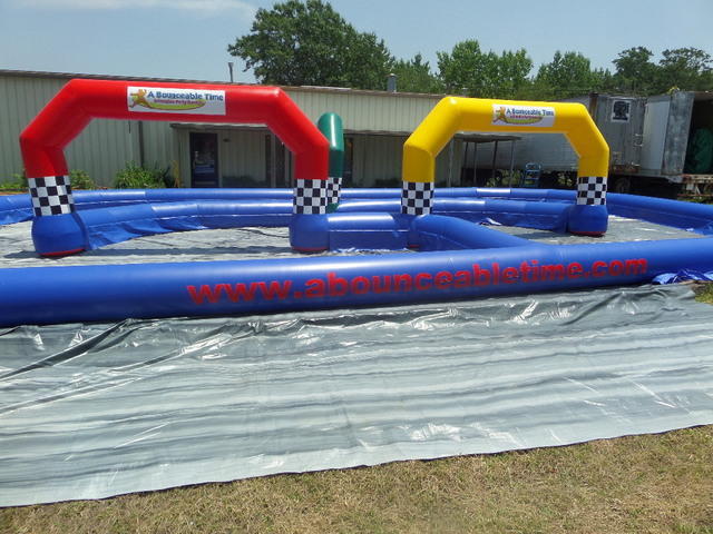 ABT Inflatable Track with 4 jumbo Trikes