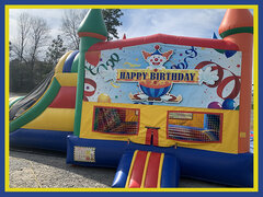HAPPY BIRTHDAY CLOWN JUMPER COMBO WITH DRY SLIDE