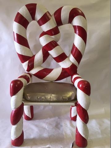Santa Claus Candy Cane Chair