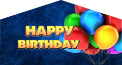 Happy Birthday Balloon Themed Panel