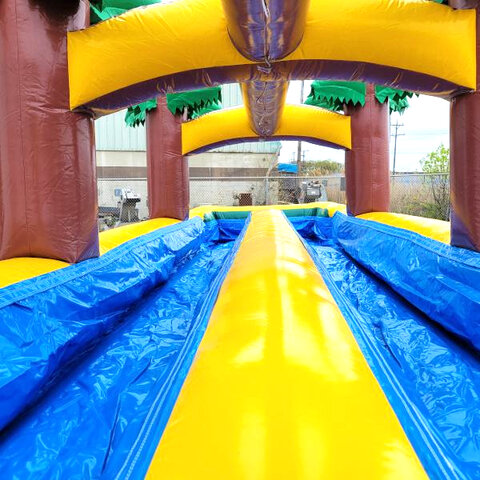 bounce house slip n slide