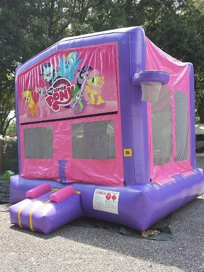 My Little Pony 2 in 1 Pink and Purple 13ft x 13ft Bounce House & Party ...