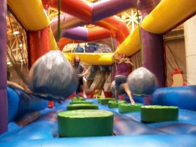 50ft Boulder Dash Two Lane Obstacle Course Slide Bounce House Tampa ...