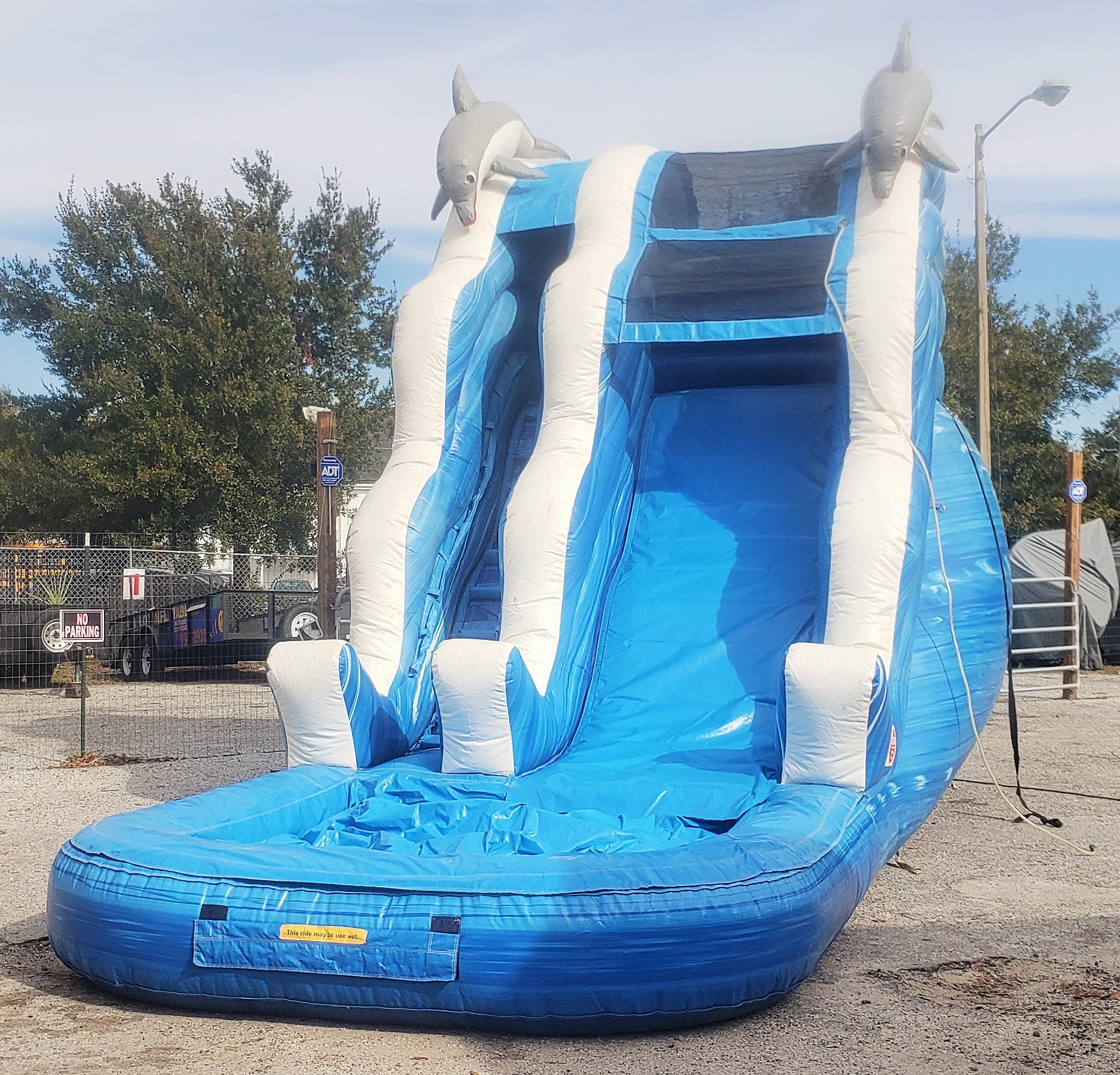 17ft Dolphin Drop Water Slide Bounce House & Party Rentals ...