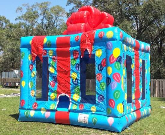 Bounce A Lot Inflatables Birthday Package Gift Wrapped Bouncer