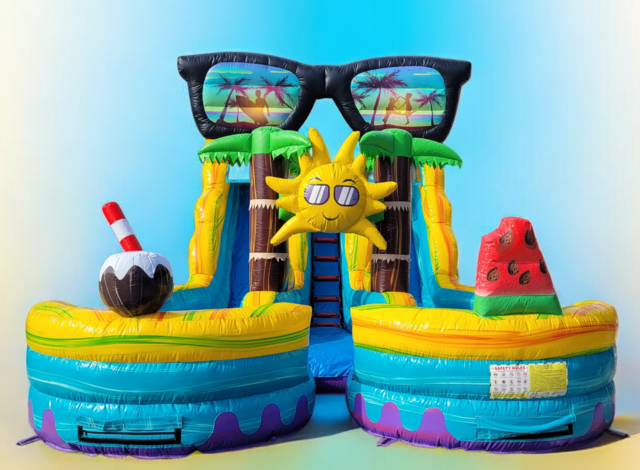 *NEW 19ft Sun N Fun Two Lane Water Slide - UNIT 572