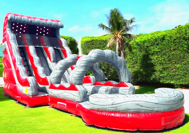 *NEW* 20ft Red Wave Two Lane Water Slide - UNIT 568 + 560
