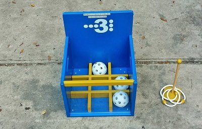 NEW!  3 In A Row Ball Toss / Ring Toss - Combo Game