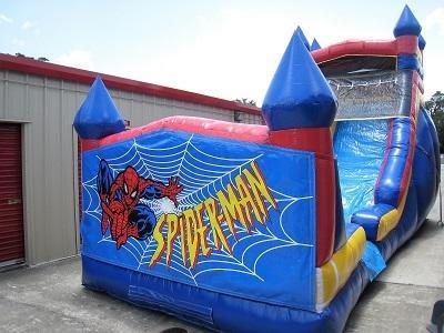 18ft Spiderman WET Slide - UNIT #528