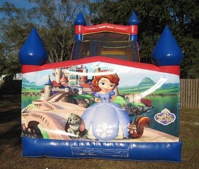18ft Sofia The First WET Slide - UNIT #528