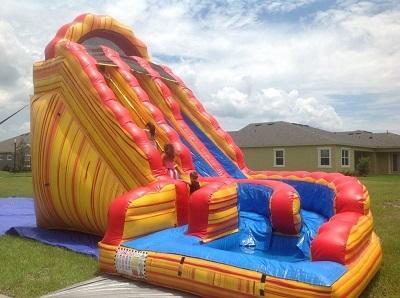 **On SPECIAL**  19ft Inferno Two Lane CURVED Water Slide  - UNIT #544