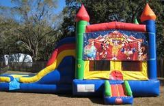 Circus Carnival Themed Multi Colored  5 in 1 Castle DRY Combo - UNIT #220