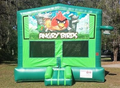 Angry Birds 2 in 1 Green Bounce w/Hoops - UNIT #113