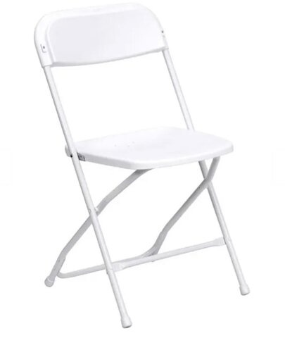 White Plastic Folding Chairs