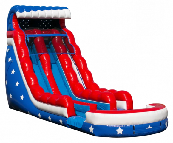 Stars & Stripes 18ft Dual Lane Slide