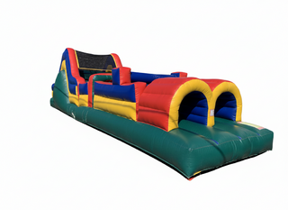 Green Dual Lane Obstacle Course